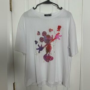 Mickey Mouse White Graphic T-Shirt with Glow